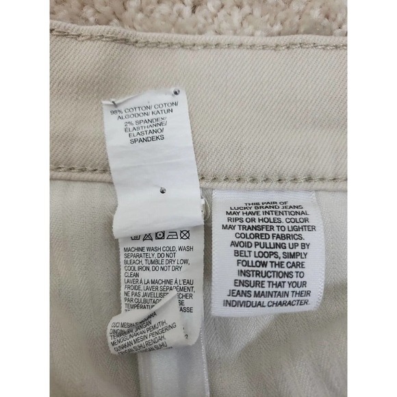 Lucky Brand ~Woman 10/30~ Beige Brooke Skinny Jeans Stretch Pants Cotton Blend. - Picture 5 of 12